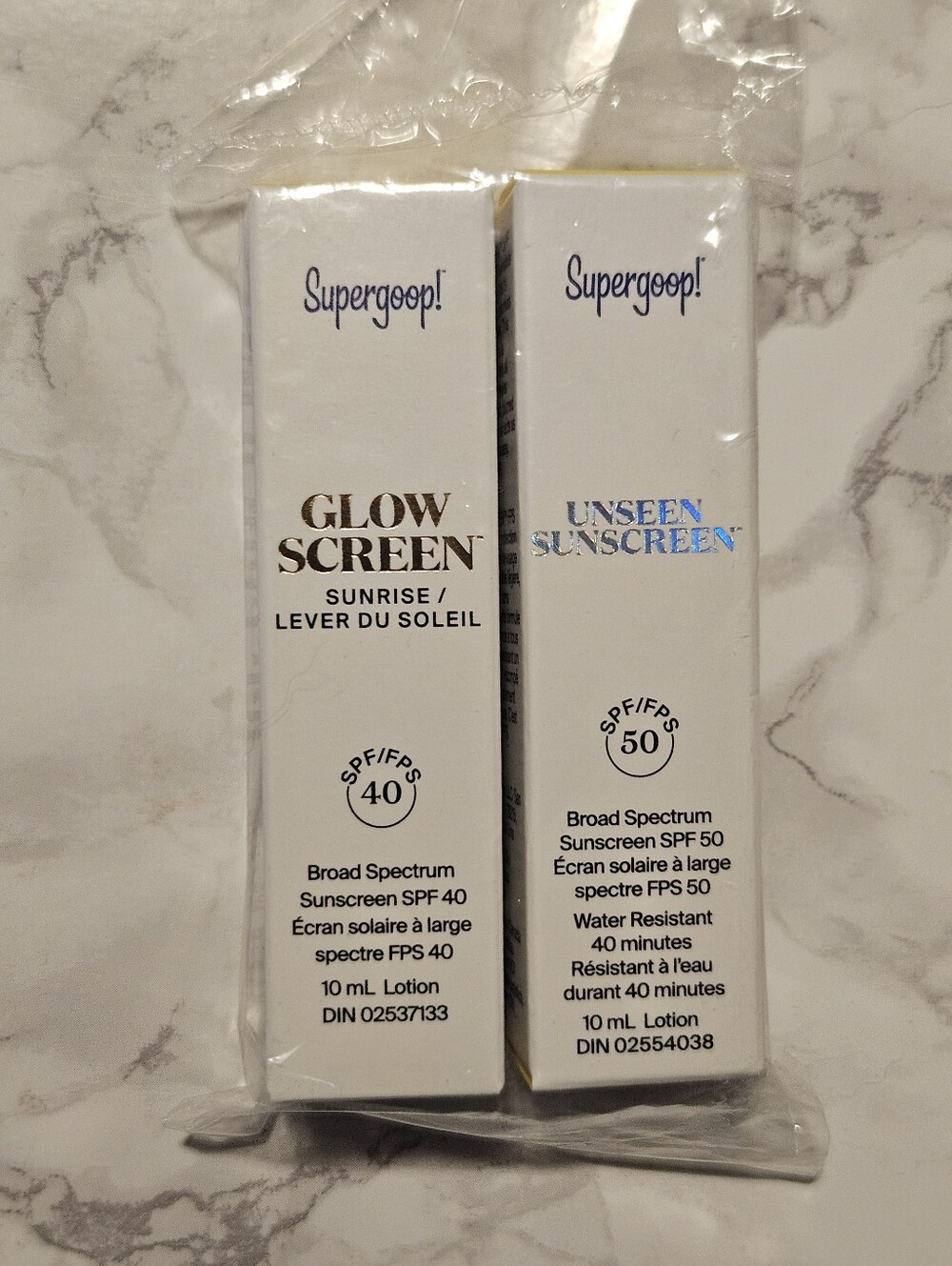 Supergoop! White Packaging Sunscreen Duo - Glow Screen & Unseen